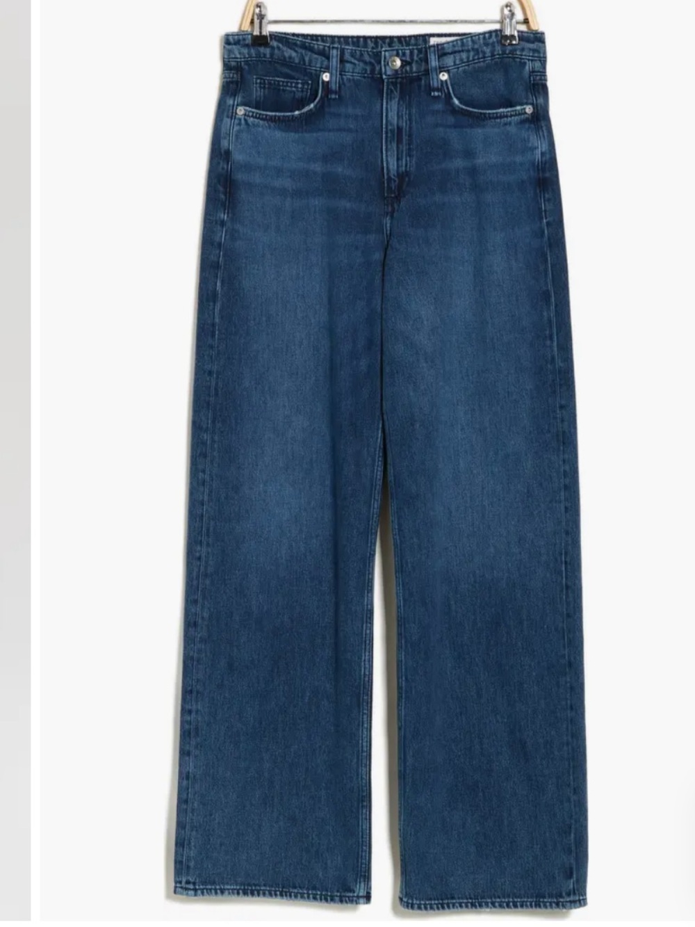 Rag & Bone Logan Mid-Rise Wide-Leg Jeans Size: 26